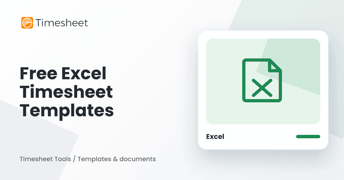 Free Excel Timesheet Templates