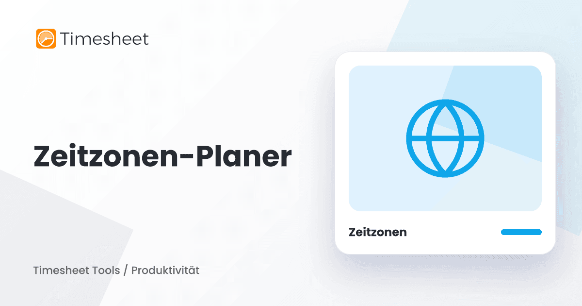 Zeitzonen-Planer