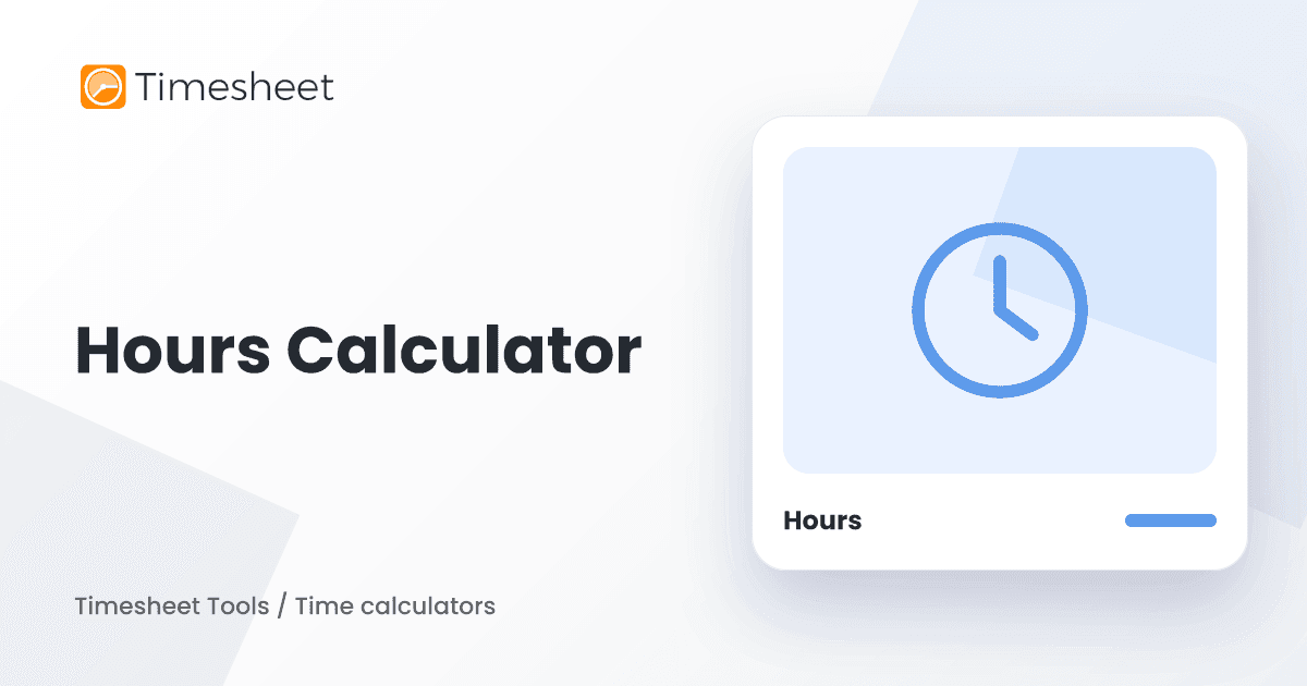 Hours Calculator