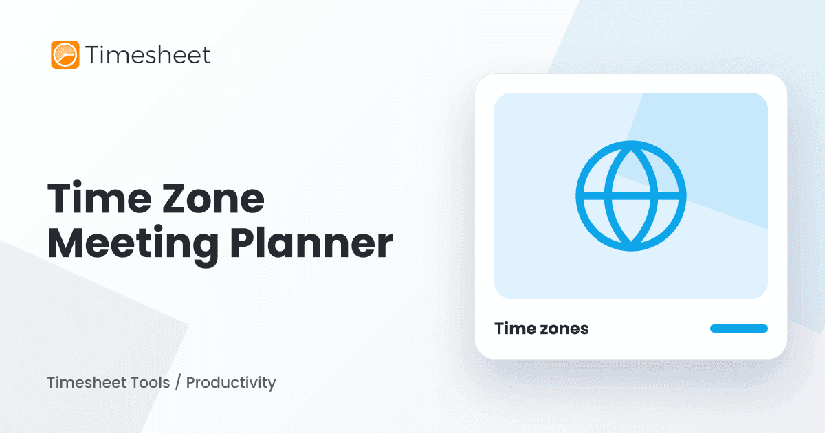 Time Zone Meeting Planner