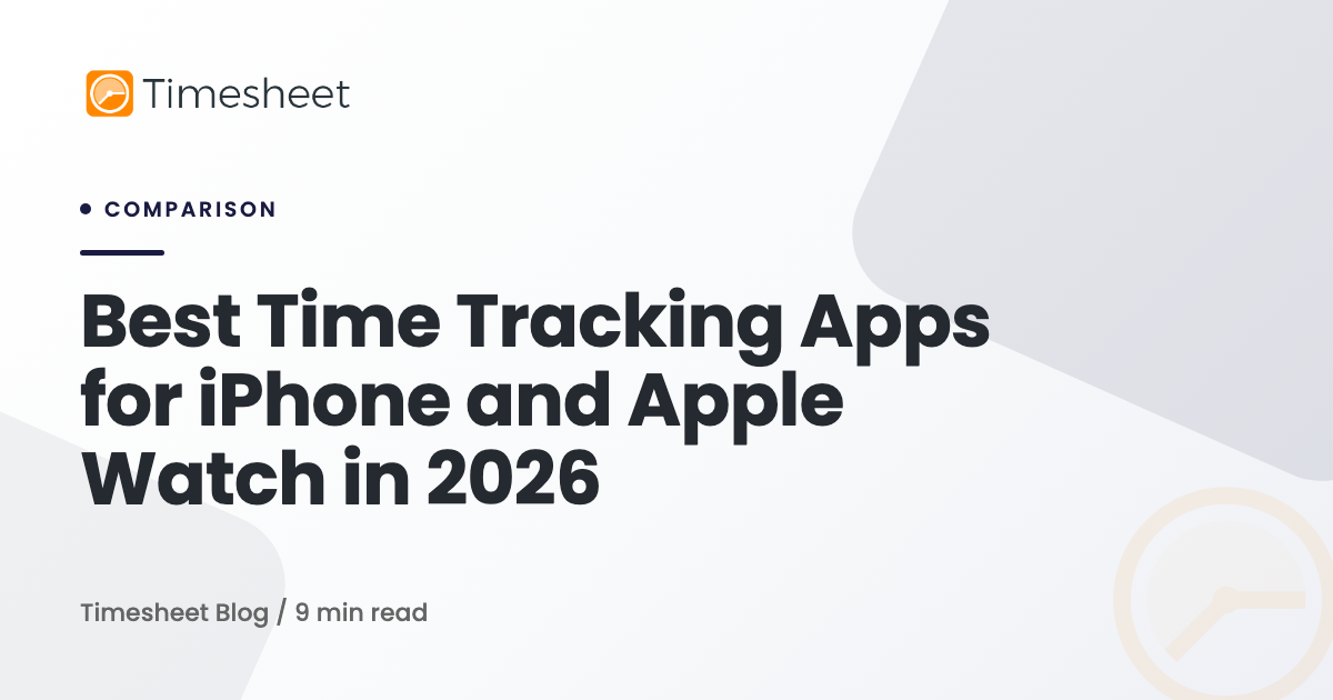 6 Best Time Tracking Apps for iPhone and Apple Watch in 2026 ...